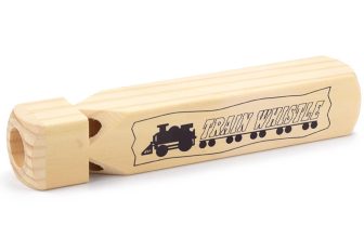 Wooden Whistle Toy Children Musical Instrument Train Whistle