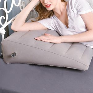 Inflatable Wedge Pillow Fast Inflating Deflation Comfortable Soft for Travel