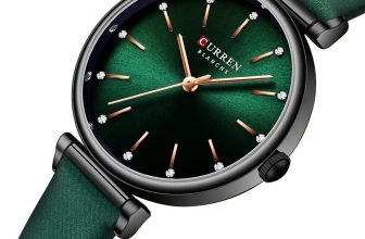 CURREN Women’s Watch Rhinestones NEW Luxury Quartz Fashion Leather Wristwatches