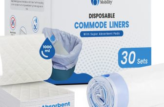 x30 Sets Disposable Commode Liners with Super Absorbent Pads – Fits Most Commode