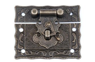 Jewelry Box for Vintage Decor Hasp Swing Lock Clasp Antique Furniture Hard