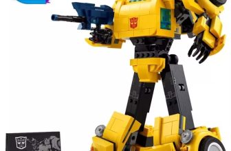 New yellow robot truck car toy building blocks DIY transformation autobot gift