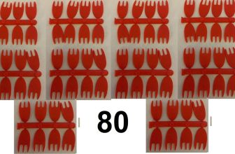 80 x Red Bait Flags for Zander Perch Pike Predator Fishing