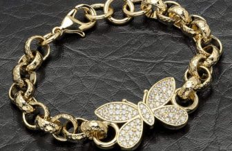 18K Gold Butterfly Belcher Bracelet Kids Girls Women Chunky Heavy Anklet Filled