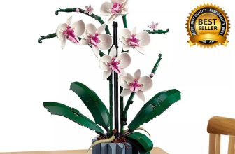 10311 Icons Orchid Artificial Plant Building Set with Flowers -Home DIY Décor UK