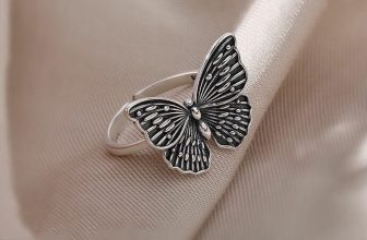 Women Girls Vintage Butterfly Adjustable Ring 925 Sterling Silver Jewellery Gift