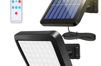 Solar Power PIR Motion Sensor Wall Light LED Outdoor Garden Security Flood Lamp