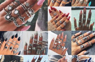 7-15Pcs Midi Finger Ring Set Vintage Punk Boho Knuckle Rings Jewelry Gift UK