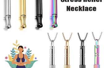 Stress Relief Mindful Necklace Quit Stop Smoking Anxiety Breathing Necklaces UK
