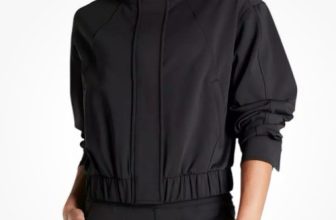 ATHLETA Venice Bomber Jacket Black Women’s Size XXS