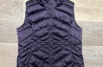 North Face 550 Down Aconcagua Puffer Vest Purple Quilted Jacket Coat Womens M