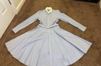 Ralph Lauren Sport Dress Womens 2 Green White Button Up Preppy Casual Belted