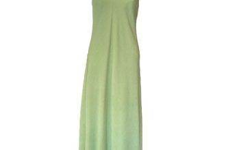 New Mango Sleeveless Knit Fringe Green Maxi Dress Size 8