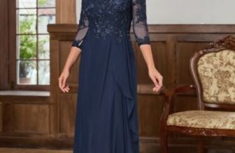 SPECIAL OCCASION DESIGNER EVENING GOWN MODEST MOTHER of THE GROOM BANQUET DRESS