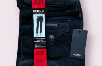 Hudson Women’s Midrise Jeans Straight Leg Stretch Black Denim NWT Size 8/29