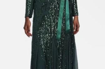 R&M Richards Plus Size High Low Gown- Plum -Size 20W