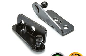 Pair Of Universal Gas Strut End Fittings 10mm Ball Pin Bracket Black Multi Fit