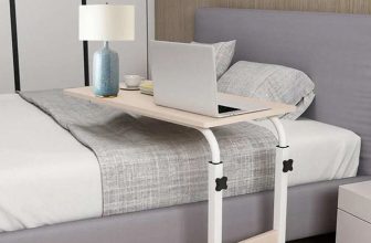 Over Bed Table Tray Adjustable Height Mobility Aid Chair Computer Laptop PC Desk