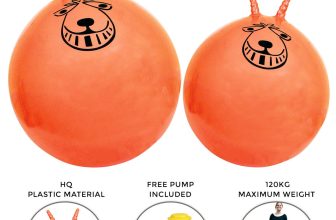LARGE EXERCISE RETRO SPACE HOPPER TOY PLAY LARGE BALL ADULT KIDS GAME 60CM/80CM