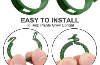 50-200PCS Plant Support Clips Ties Veggie Trellis Stake Greenhouse Tomato Garden