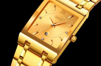 Luxury Mens Rectangle Stainless Steel Waterproof Quartz Date Business Male Watch