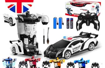 Remote Control Transform Robot RC Car NEW UK Car Toy With Light Kid Gift