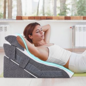 Bed Wedge Pillow Support Cushion 20-In-1 Back Support Pillow Memory Foam
