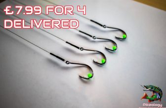 CIRCLE HOOK WIRE TRACE DEADBAITING 10, 15, 20, 34, 40LB ZANDER RIGS PIKE FISHING