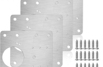 Cabinet Hinge Repair Plate Cupboard Wardrobe Door Kit With Screws 1/2/4/6 pcs