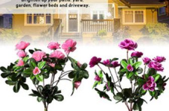 2 Pack Solar Power Flower Lights 42 LED Garden Stake Lamp Yard Outdoor Decor