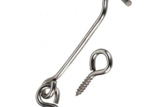 Galvanised Steel Cabin Hook & Eye Latch Lock Shed-Gate Door Catch Silent Holder