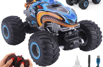 Remote Control Car RC Monster Truck Toys 2.4GHz Shark Toys Car with LED Light