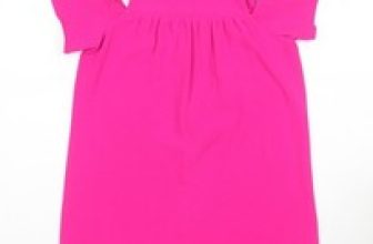 Next Girls Pink Fit & Flare Knee Length Summer Dress Size 8