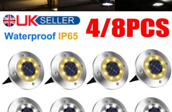 ⭐ Solar Power Ground Lights Floor Decking Patio Outdoor Garden Lawn Path Lamp