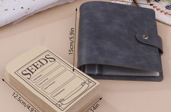 1 Set Garden Seeds Storage Organizers Seed Organizer Binder With 50pcs Envelopes