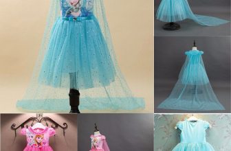 Kids Girls Elsa Anna Princess Summer Birthday Party Tutu Fancy Dress 2-8 Years
