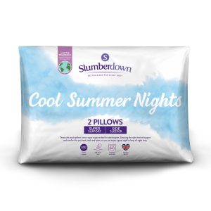 Slumberdown Cool Summer Nights Firm Support Pillow, 2 Pack