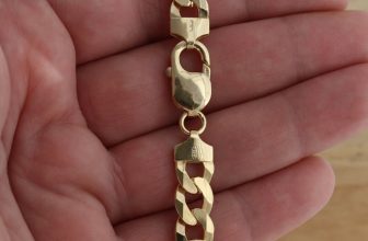 Yellow Gold Plated on Real 925 Sterling Silver 9mm Curb Bracelet UK Hallmarked