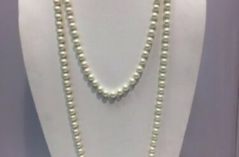 Long Faux Pearl Beaded Chain Necklace Gift For Chrismas  Many Colours Available