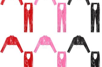 Womens Top And Pants Open Front Outfits Skinny Lingerie Set Stretchy Nightwear