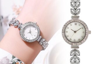 Luxury Women Bling Crystal Bracelet Watch Stainless Steel Quartz Watches~ M5Z3