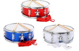 13″ Snare Drum Music Drums with Drumsticks Educational Toy Musical Instruments