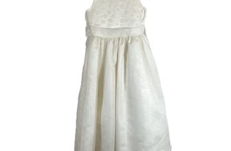 Pronuptia White Girls Flower Girl Tutu Style Wedding Dress Size 8 Years