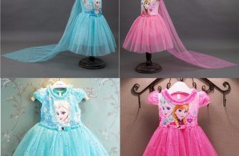 Kids Girls Elsa Anna Princess Dress Summer Party Birthday Tutu Dresses 2-8 Years