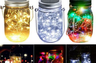 Mason Jar Lid Fairy String Solar Powered 10/20LED Lights Lamp Garden Party Decor