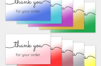 CLEARANCE: 100 x Thank You For Your Order Cards / Business Thank You Cards A6
