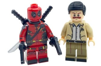 Deadpool Mini Action Figure & Peter Custom Deadpool Wolverine Movie Figure
