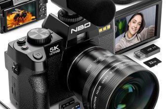 Digital Camera 5K 48MP 3” Video Recording W/ 32GB TF Lens For YouTube Vlogging