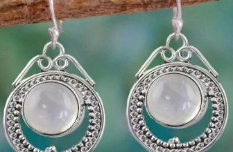 Vintage Faux Moonstone Long Drop Dangle Earrings Party Jewelry Gift