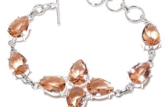 Morganite Gemstone 925 Sterling Silver Handmade Jewelry Bracelet Sz 7-8″